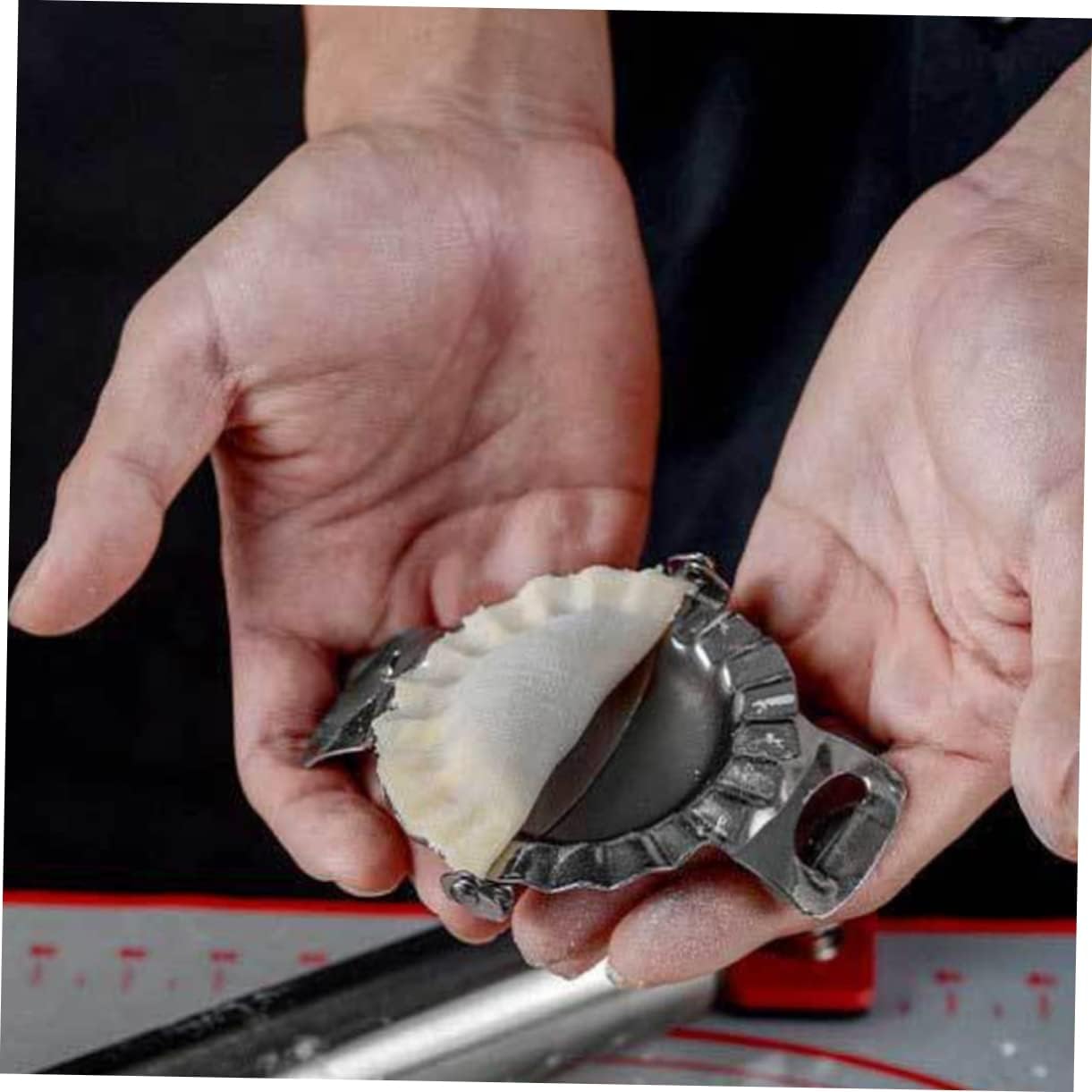 Stainless Steel Dumpling Maker Mold Large Size for Dough and Pasta