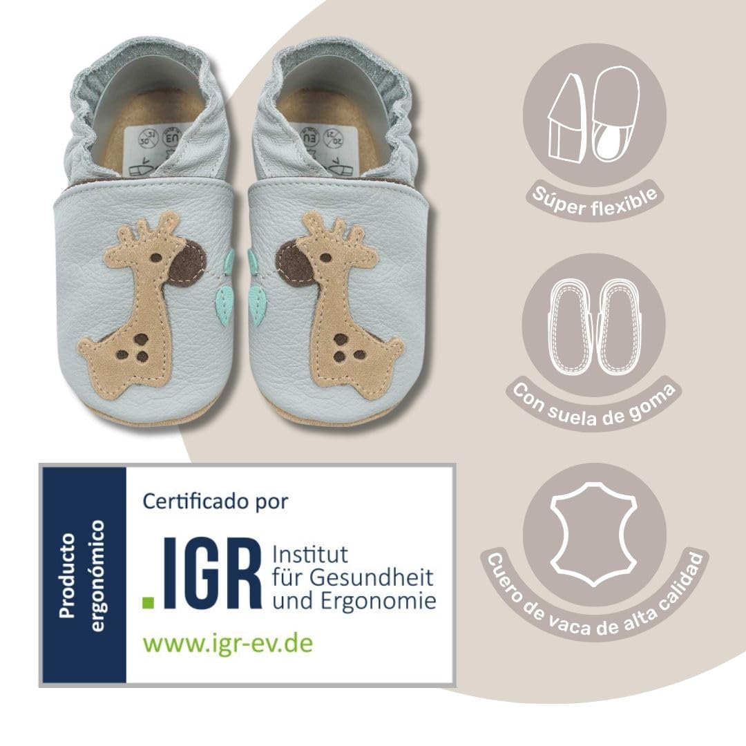HOBEA-Germany Kita zapatos Safestep, zapatillas para niños, zapatos de cuero