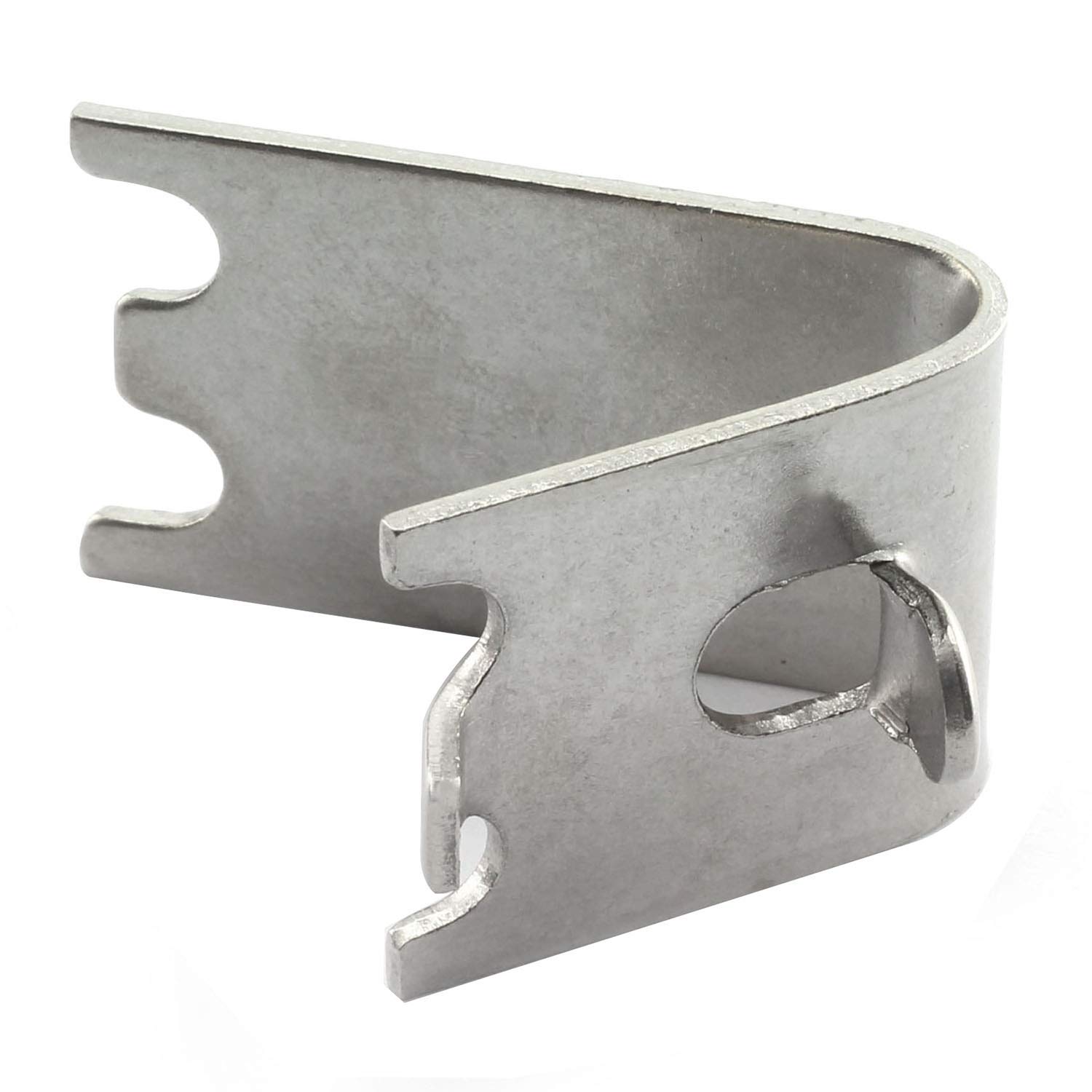RLECS 6pcs Stainless Steel Freezer Shelf Clips for Refrigerator