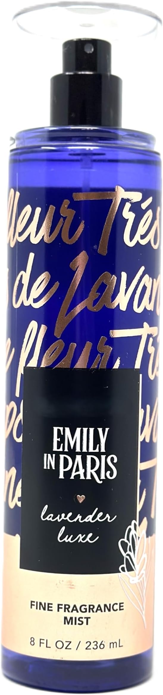 Bath and Body Fine Fragrance Mist Emil Paris (8 Fl Oz / 236 ml, Lavender Luxe)