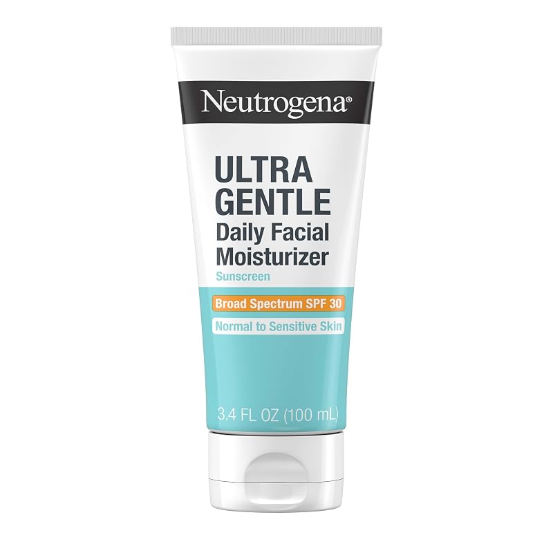 Hidratante facial diário Neutrogena Ultra Gentle sem fragrância com FPS 30, 100 mL