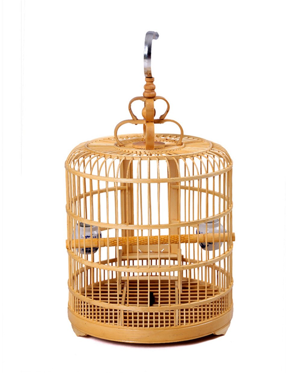 Amazon.co.jp: gannbarou 鳥かご 鳥籠 バードケージセット 竹 手つくり