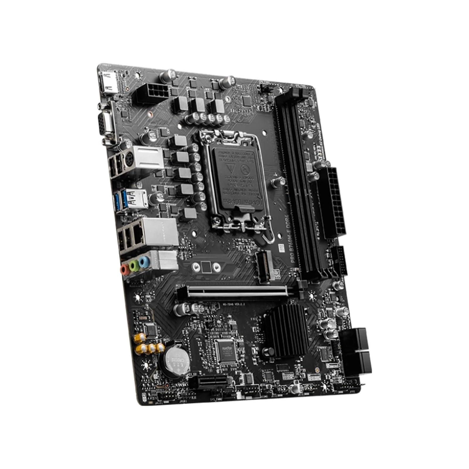 Carte Mere Carte mère Fit for MSI Pro B760M-E DDR4, B760 LGA1700 Compatible i9-14900KF i5-12400F i5 12400f 5333 MHz NVME M.2 PCle 4.0 mATX