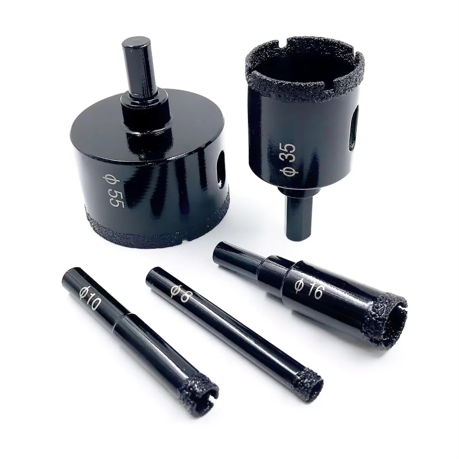 Wiertarka diamentowa 6-65 mm lutowana na sucho do płytek gresowych, marmurowych koron, szkła, granitu, otwornic, akcesoriów, bitów do wiercenia (rozmiar: 12 mm)