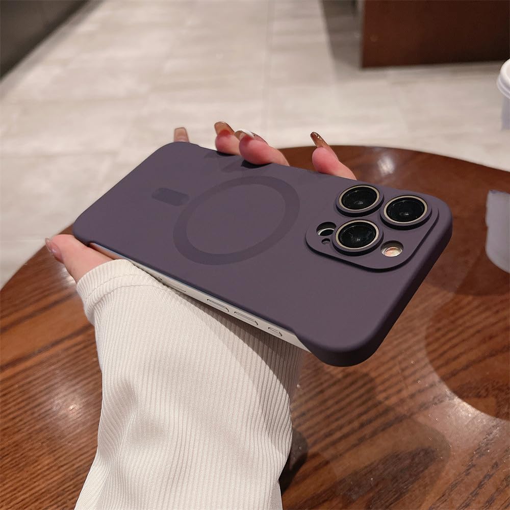 Étui de chargement magnétique pour iPhone 12 Pro Max violet