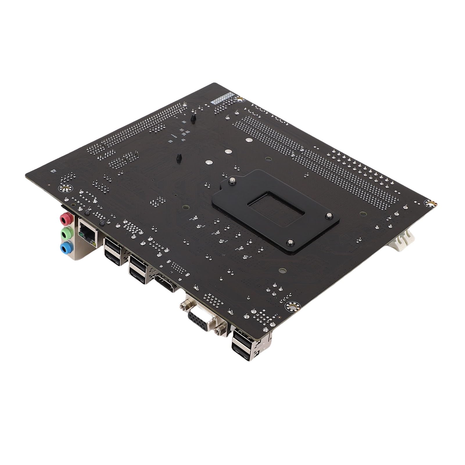 Lazmin112 Placa Base para Juegos H61 LGA 1155, Placa Base para Computadora Micro ATX, con Ranuras, DDR3 de Doble Canal, Placa Base de Escritorio para LGA1155 Socket I3 I5 I7