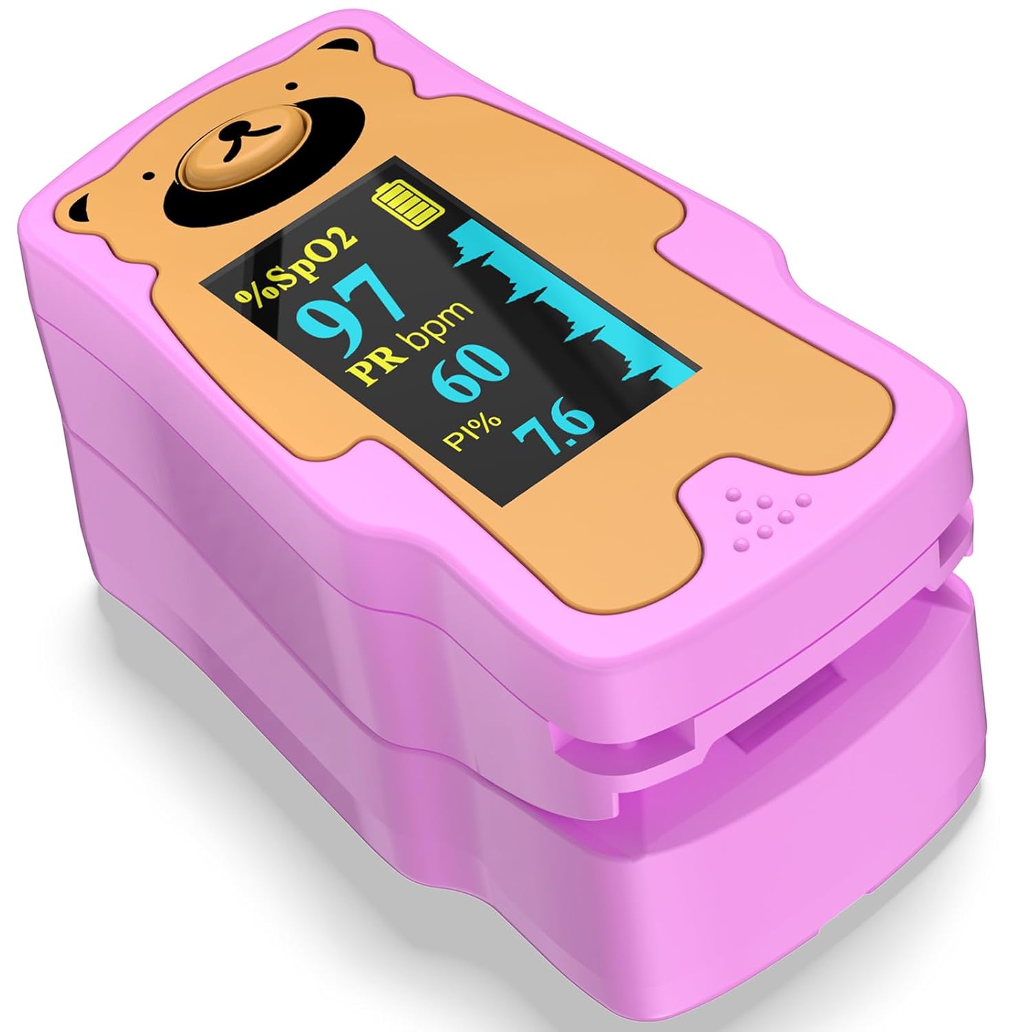 Pediatric Pulse Oximeter, OLED Display Oxygen Monitor Fingertip for Children, Baby & Kids, Blood Oxygen Saturation Monitor (SpO2)