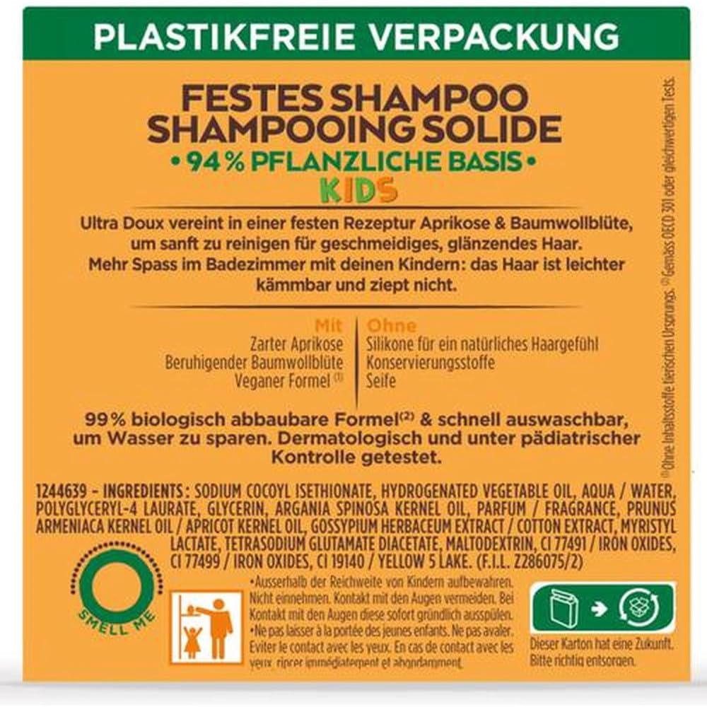 Garnier - Wyjątkowo miękki szampon dla dzieci - Morela i bawełniany kwiat