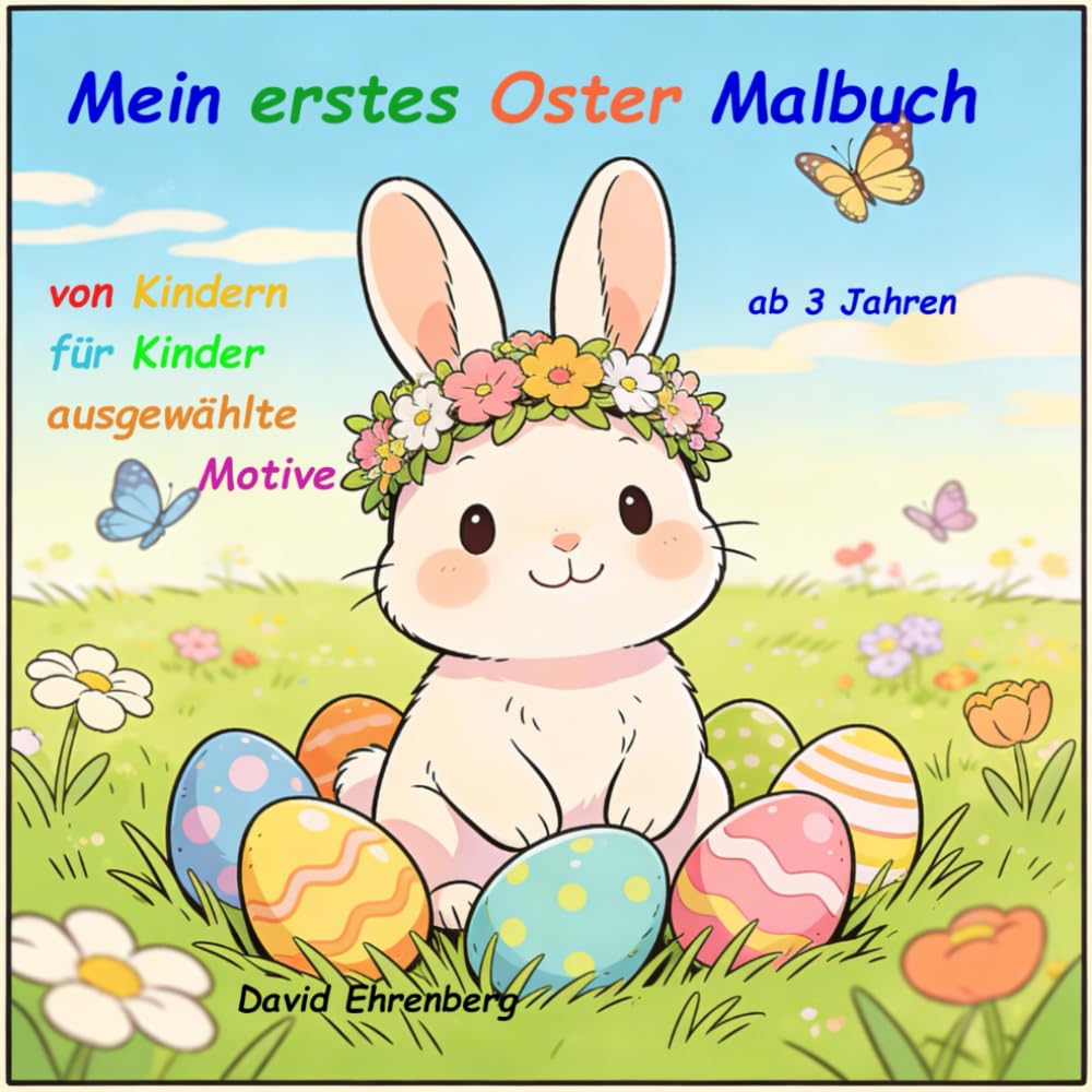 Mein erstes Oster Malbuch: Von Kindern für Kinder ausgewählte Motive ab 3 Jahren