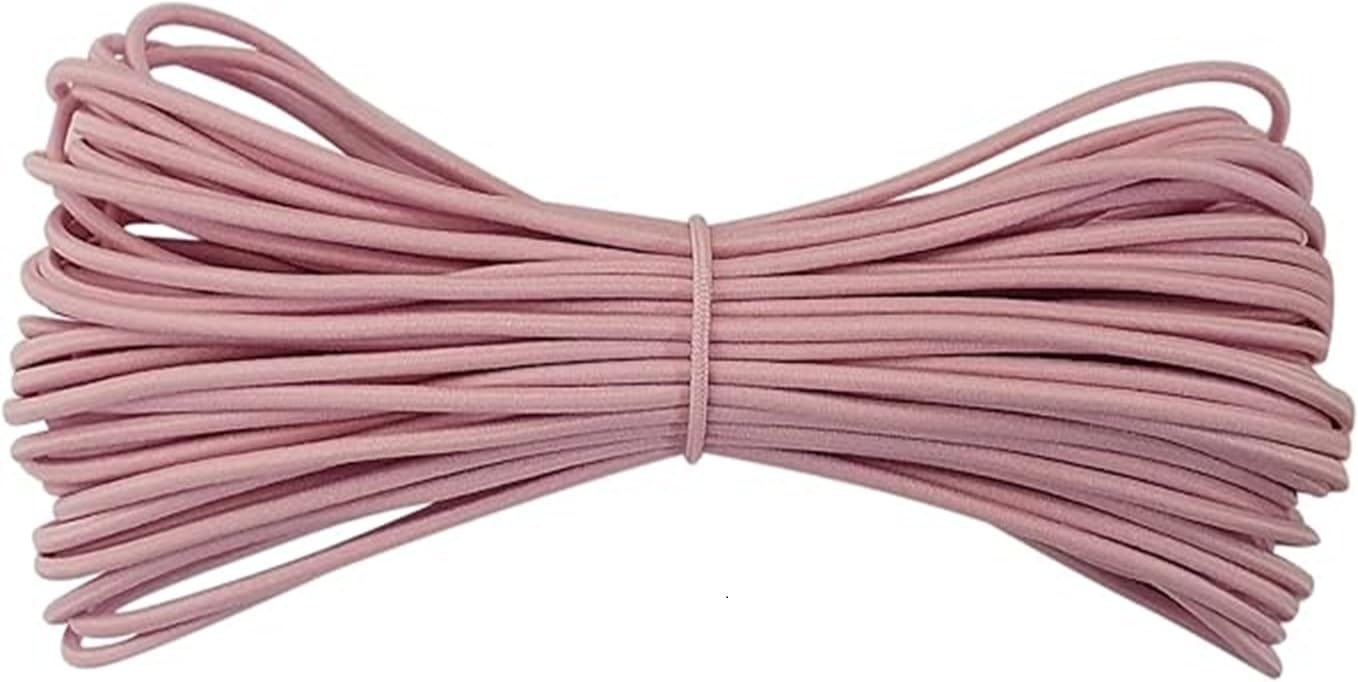 Round Elastic Cord - 4 mm diameter - Baby Pink - 30 metres โ image 1