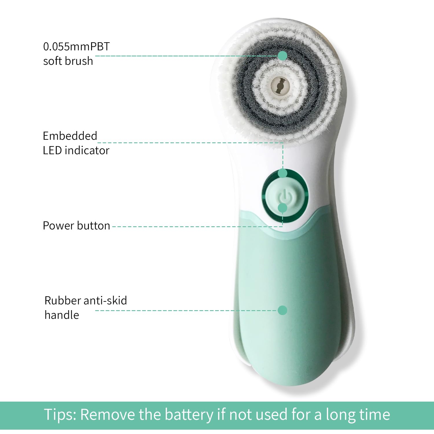 Advanced Gesichtsreinigungsbürste, 2 in 1 Peeling Tool, Gesichtsschrubber, Porenreinigungsbürste, Hautpflegegerät, Gesichtswaschbürste, Gesichtspeelingbürste, Gesichtsbürste für Frauen und