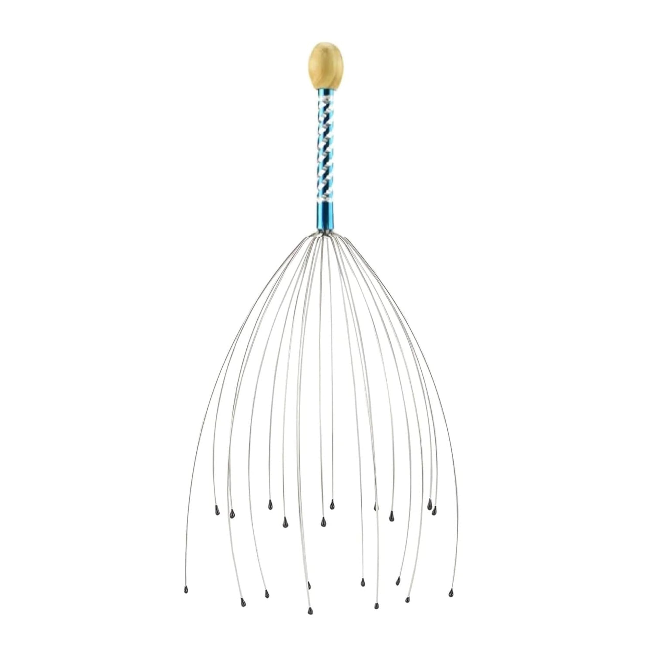 Dealsure Head Scalp Massagers for Headache Relief,Scalp Stress Relax, 8 Roller Balls Prongs Head Massage Scratcher Deep Relaxation, Hair Stimulation Head Massager Handle (Pink, 1PCS)