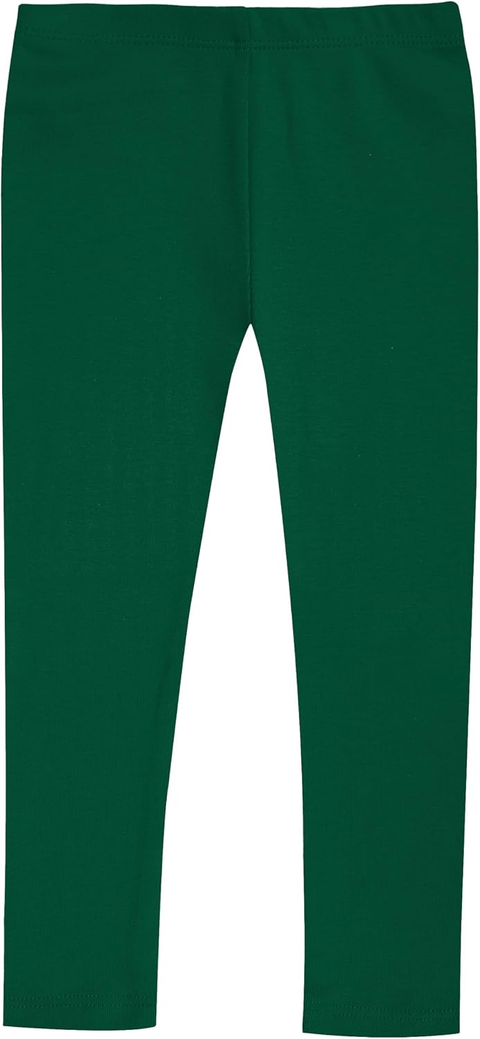 Girls 100% Cotton Leggings – Soft Breathable Baby Rib Pants for School Uniform, Sensory-Friendly Wear, Sensitive Skin Comfort