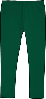 Girls 100% Cotton Leggings – Soft Breathable Baby Rib Pants for School Uniform, Sensory-Friendly Wear, Sensitive Skin Comfort