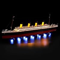 Vista 1 de BRIKSMAX Kit de iluminación LED para Creator Titanic, compatible con el modelo de bloques de construcción Lego 10294, no incluye el juego de Lego