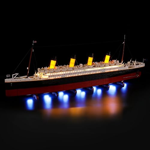 BRIKSMAX Kit de iluminación LED para Creator Titanic, compatible con el modelo de bloques de construcción Lego 10294, no incluye el juego de Lego