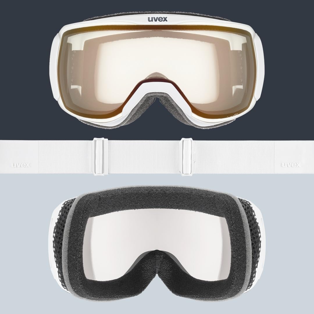 uvex downhill 2100 pro V - stylische, selbsttönende Skibrille mit Anti-Fog-Beschichtung und dreilagiger Schaumauflage für Damen und Herren