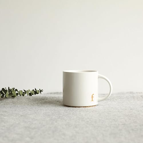 Miniatura 3 de COLLECTIVE HOME - Tazas de cerámica con monograma, tazas de café con inicial dorada de 15 onzas, elegantes tazas de té del alfabeto, elegante taza