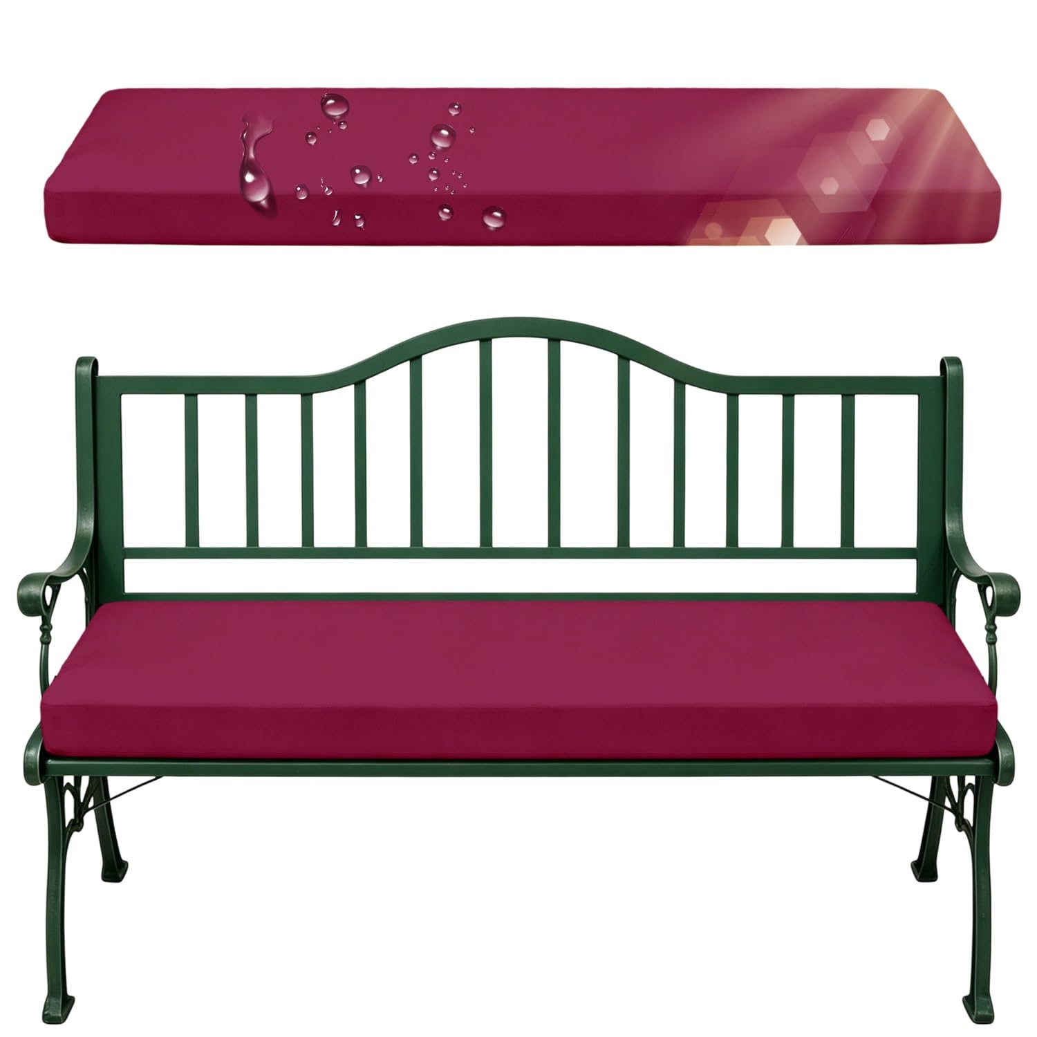 Coussin banc extérieur antidérapant fini les glissades avec ce matelas de jardin imperméable