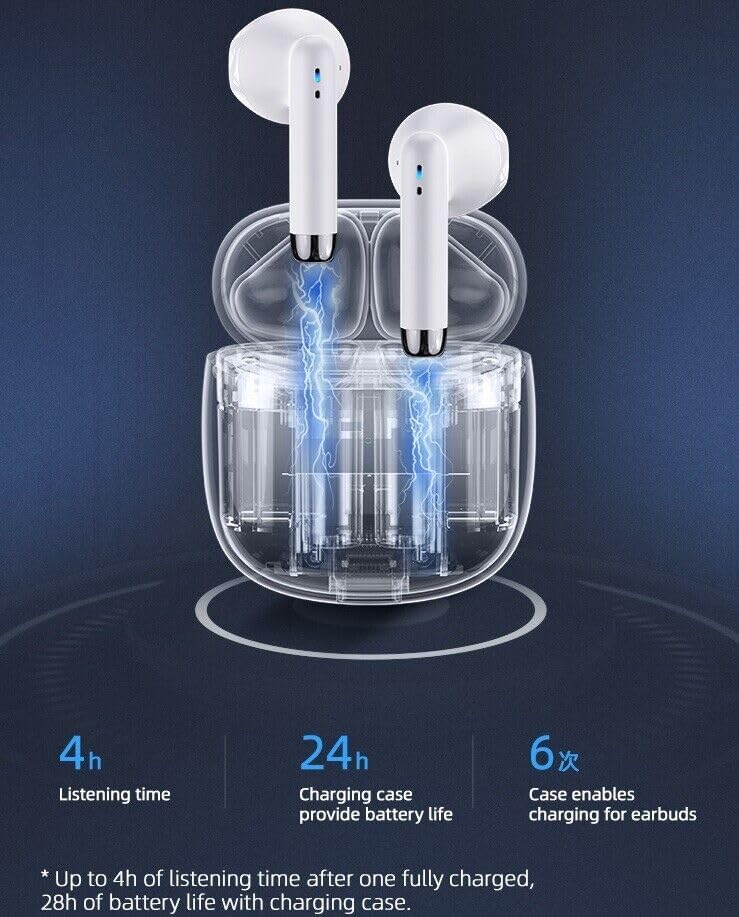 Miniatura 6 de TWS Auriculares inalámbricos Bluetooth 5.0 con estuche de carga para Motorola Moto z4 Auriculares intrauditivos con micrófono y control táctil -