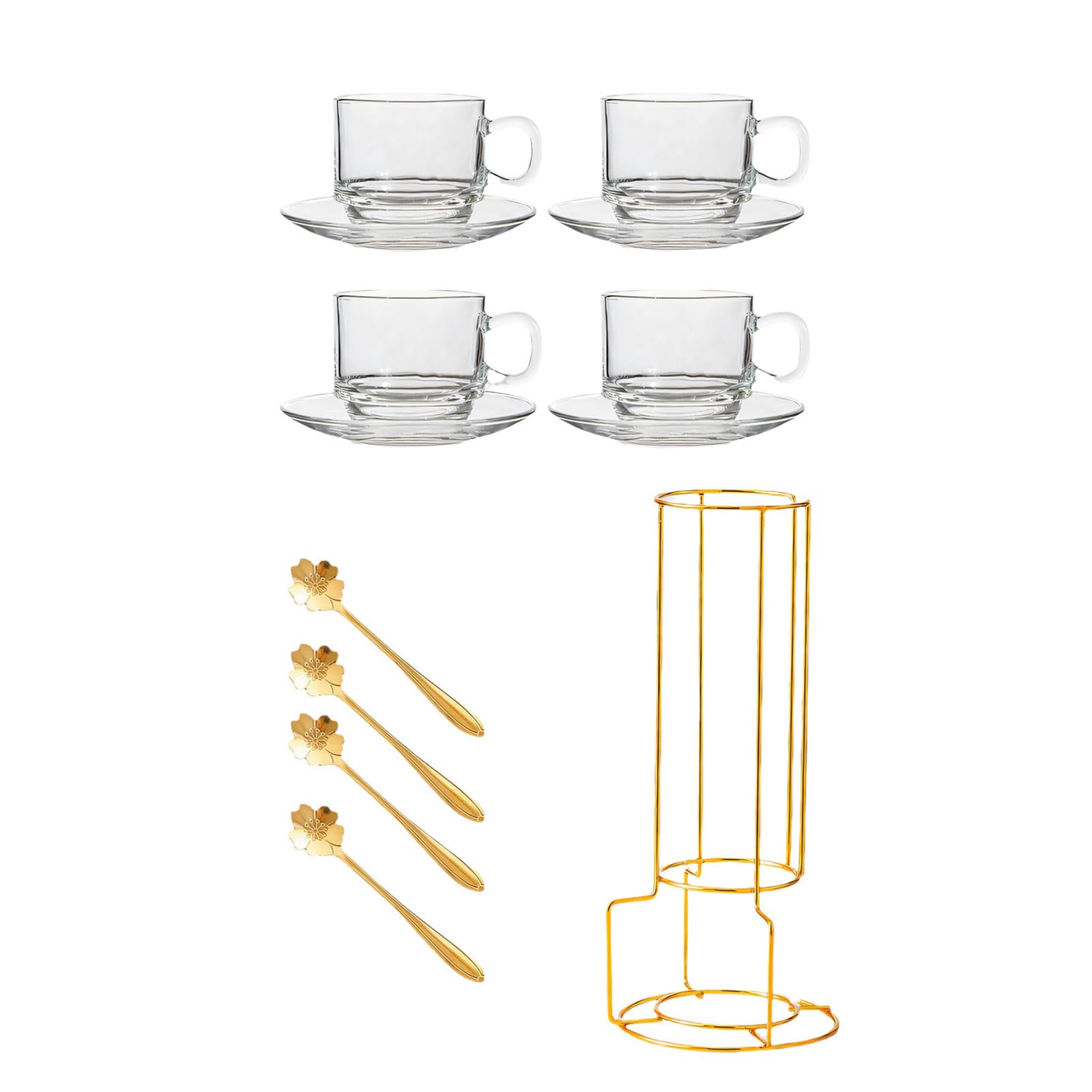 Tasse à café vaisselle verre solide support stable égouttoir cuisine
