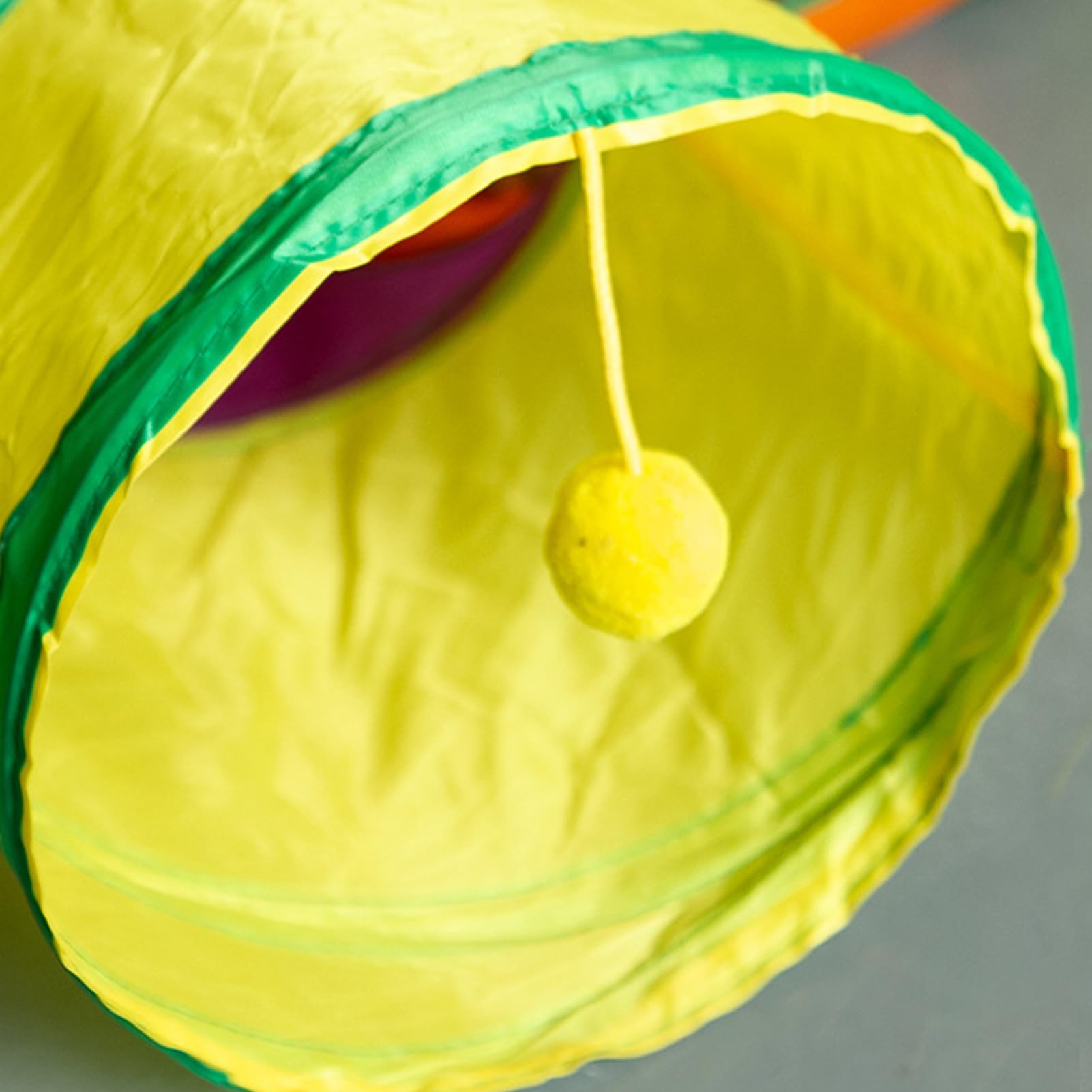 Tubo para gatos – para gatos de interior plegable | Casa con agujero con bola para juegos en casa y exteriores Accesorios para mascotas