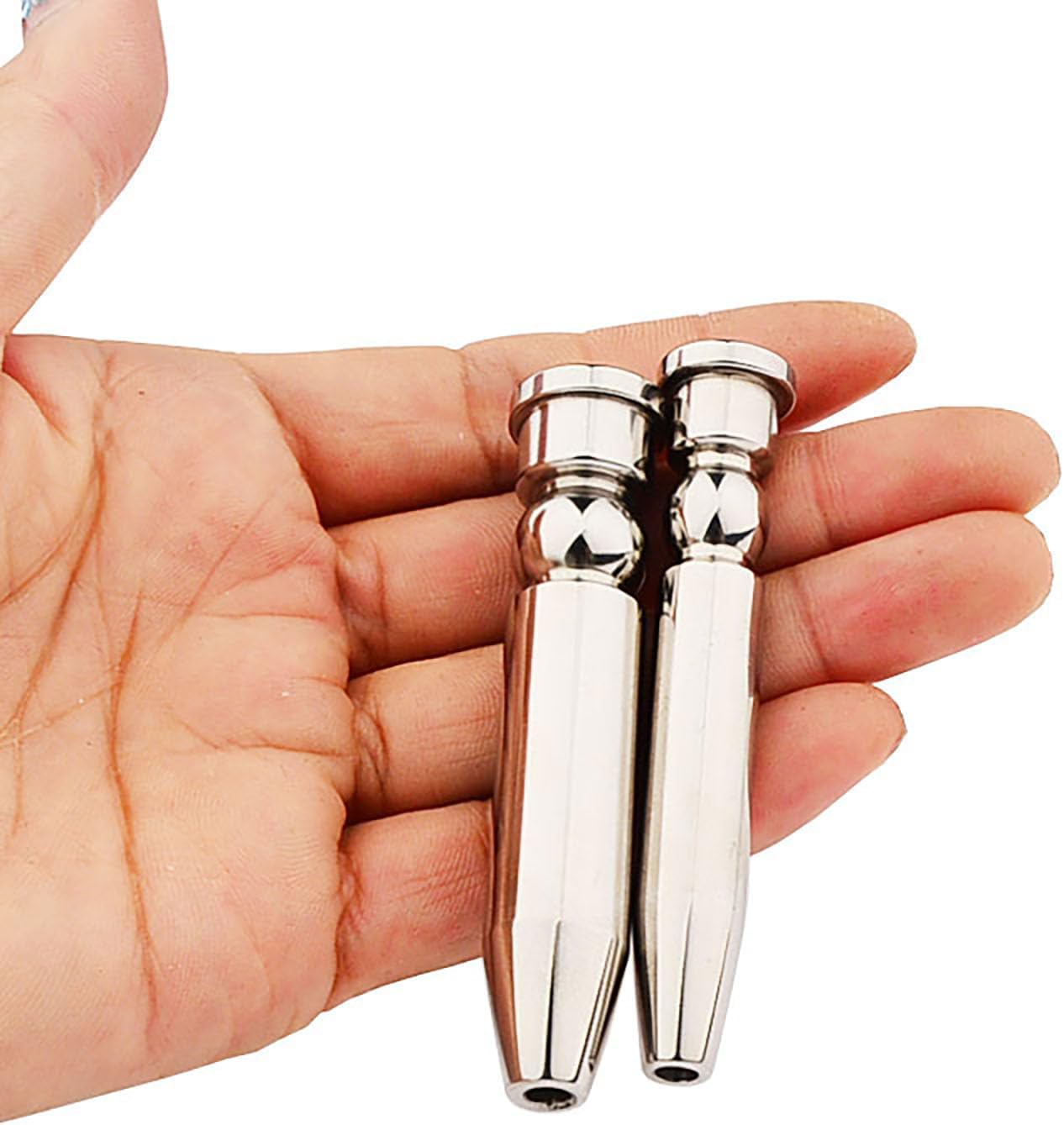 Urethra Sound Stainless Steel Hollow Urethral Dilator with Different Size Male Penis Plug Sex Toys for Masturbation Rod Expansion (10mm)