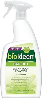 Biokleen Bac-Out Stain Remover for Clothes - 32 Ounce - Natural, Enzymatic, Foam Spray, Pet Stains, Laundry, Diapers, Win...