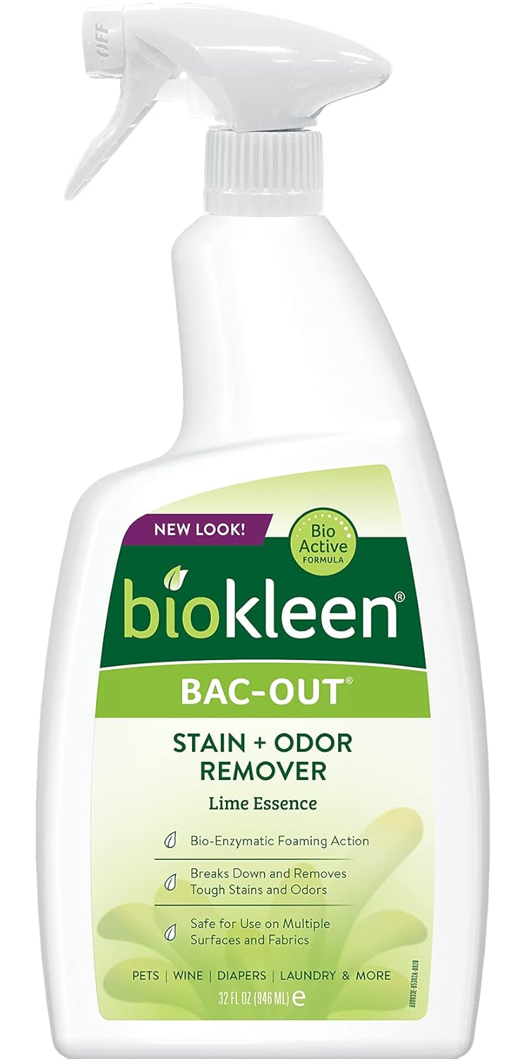 BiOKleen BacOut Stain and Odor Eliminator Foaming Action Spray, 32