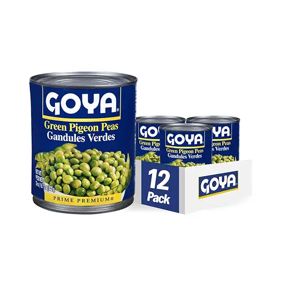 Goya Foods Green Pigeon Peas (Gandules), 29 Ounce (Pack of 12) 1
