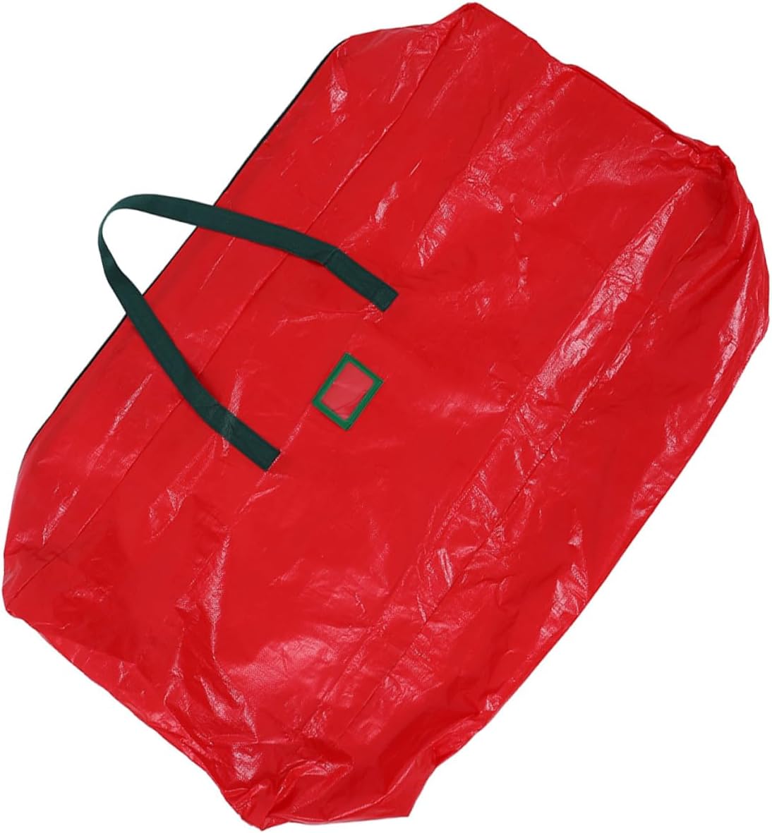 Toyvian Christmas Tree Storage Bag Large Xmas Tree Organizer 135x34x68cm Red Waterproof Dustproof Zippered Carry Handle Storage Pouch for Holiday Decoration