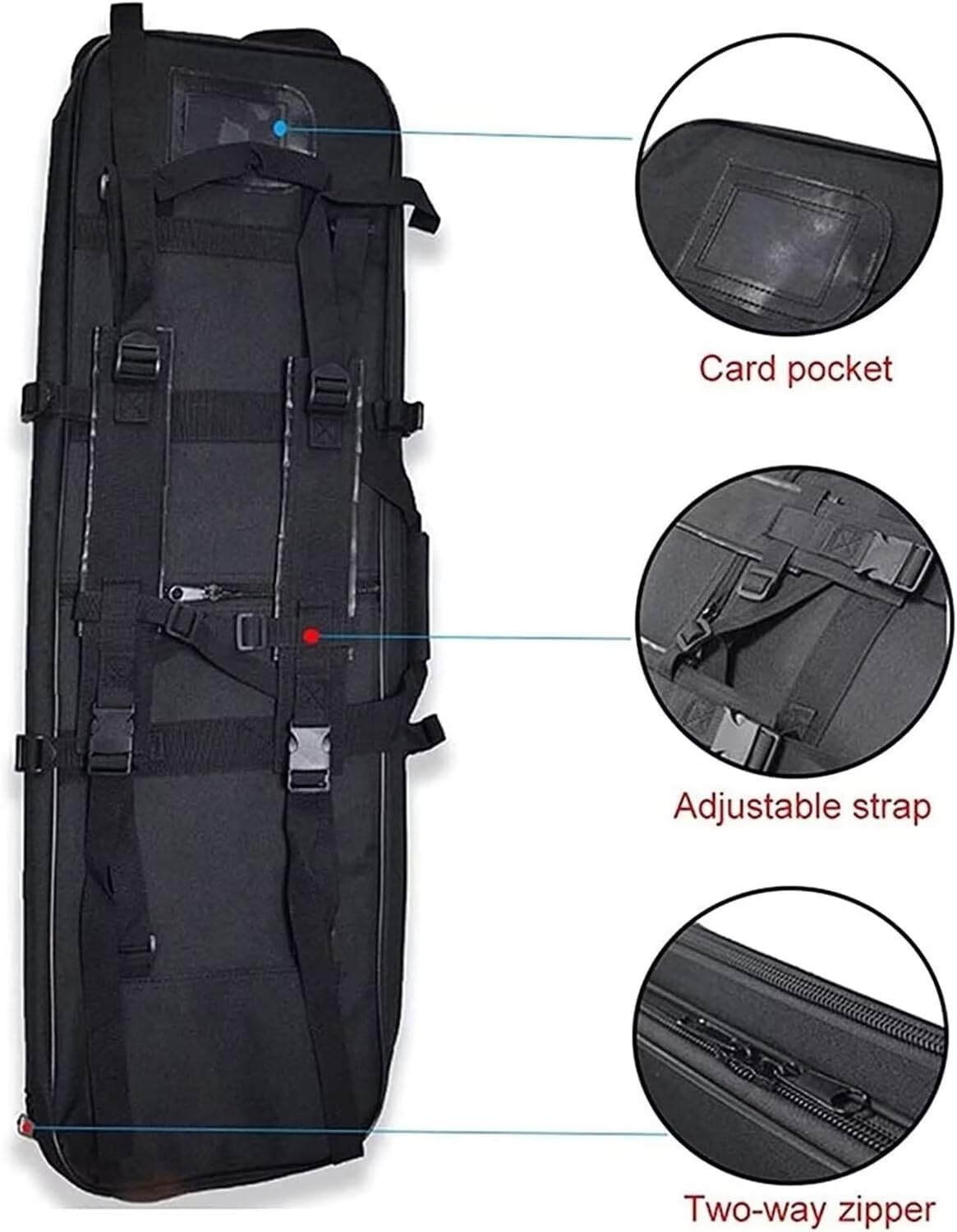 Genérico Armas Mochila para Fusil Bolsa Flexible para Fusil Bolsa Táctica para Fusil Bolsa para Pistola Airsoft Funda Escopeta Porta Caza para Almacenar Transportar