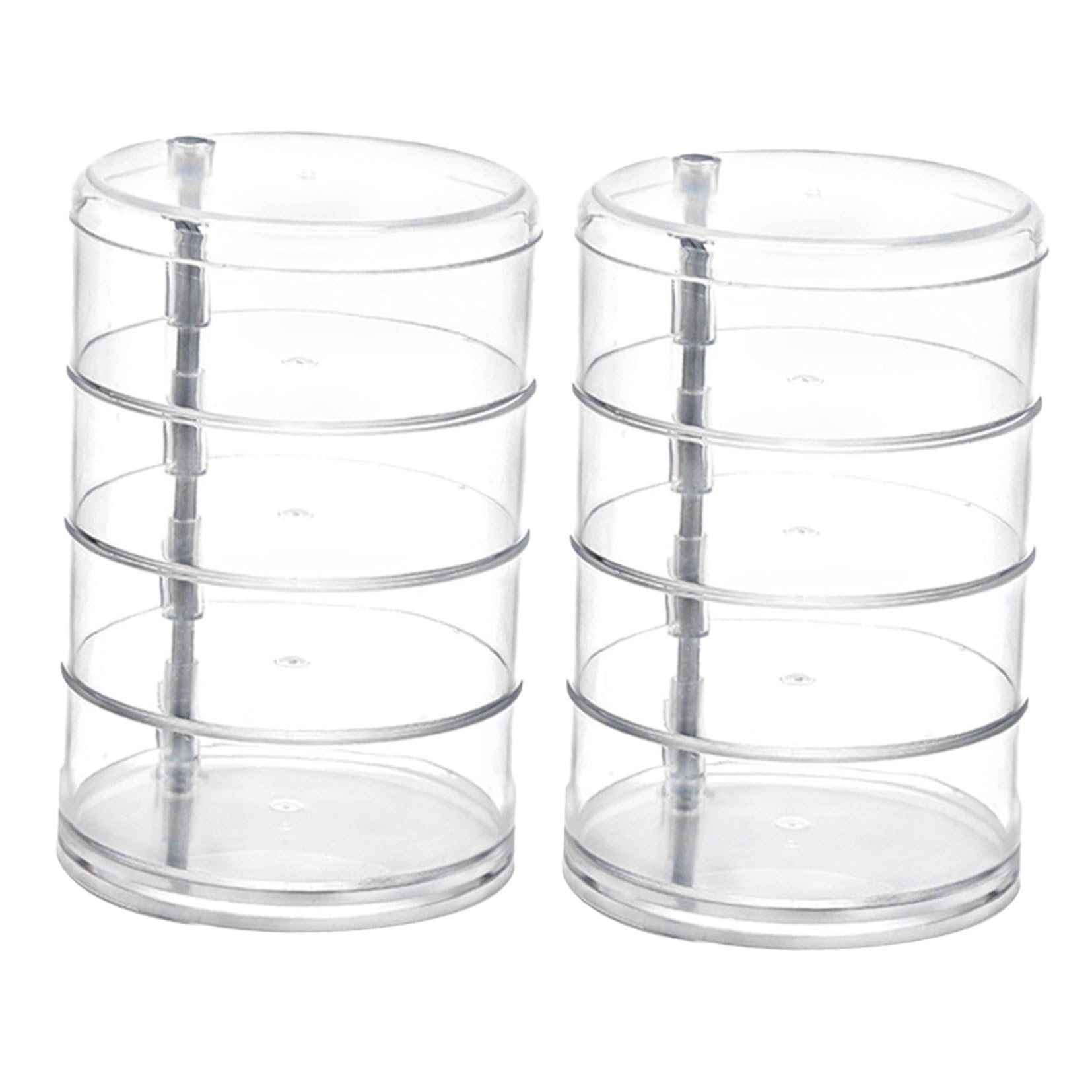 Étui de rangement circulaire pour boucles oreilles et bagues sur la coiffeuse