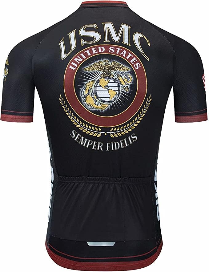 Miniatura 2 de Navy Marine Corps Ciclismo Jersey Veteranos Ciclismo Jersey Ejército Ciclismo Jersey, marino