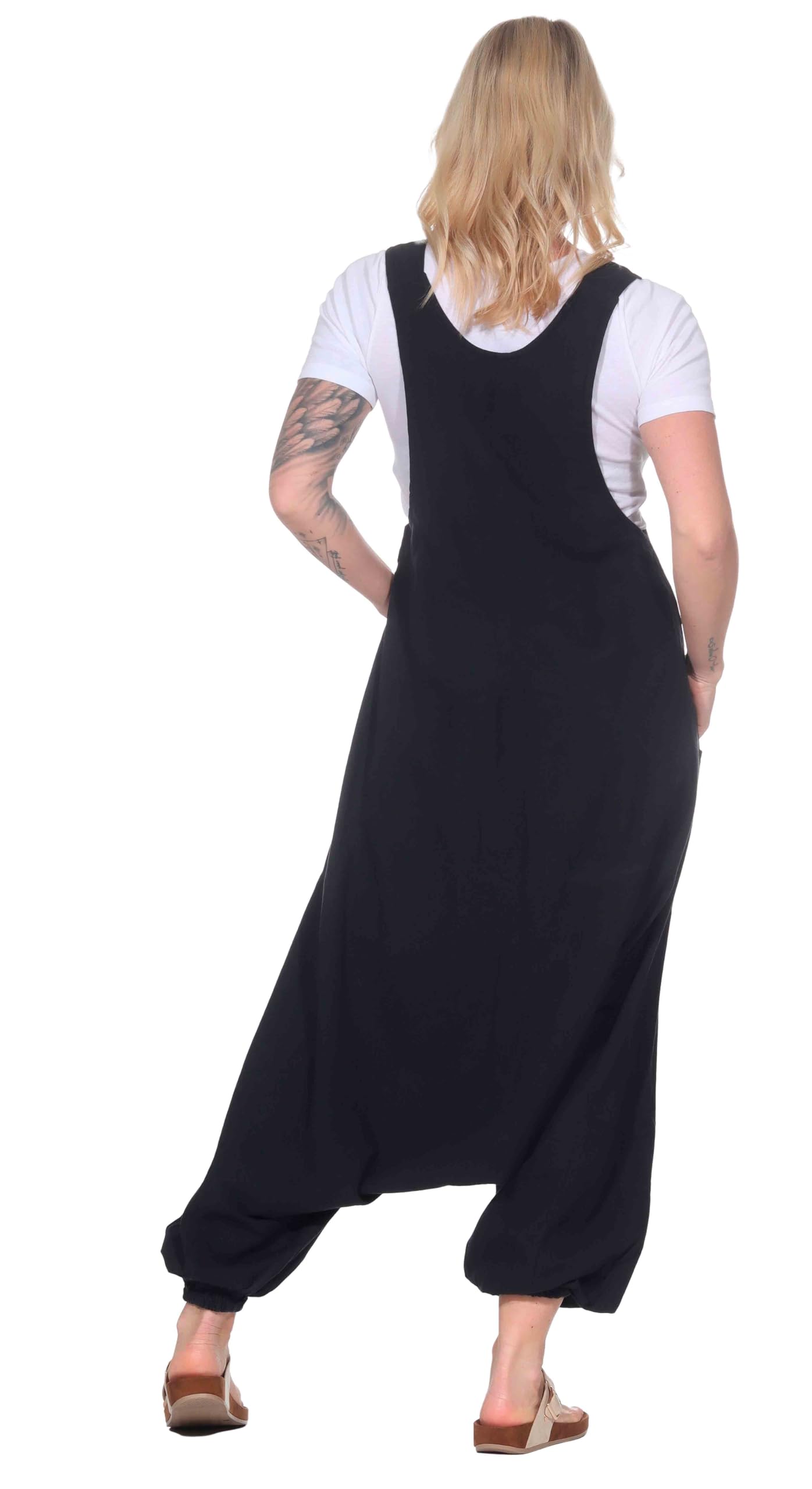 Kunst und Magie Hippie Latzhose Haremshose Hose Psy Goa 70er Overall
