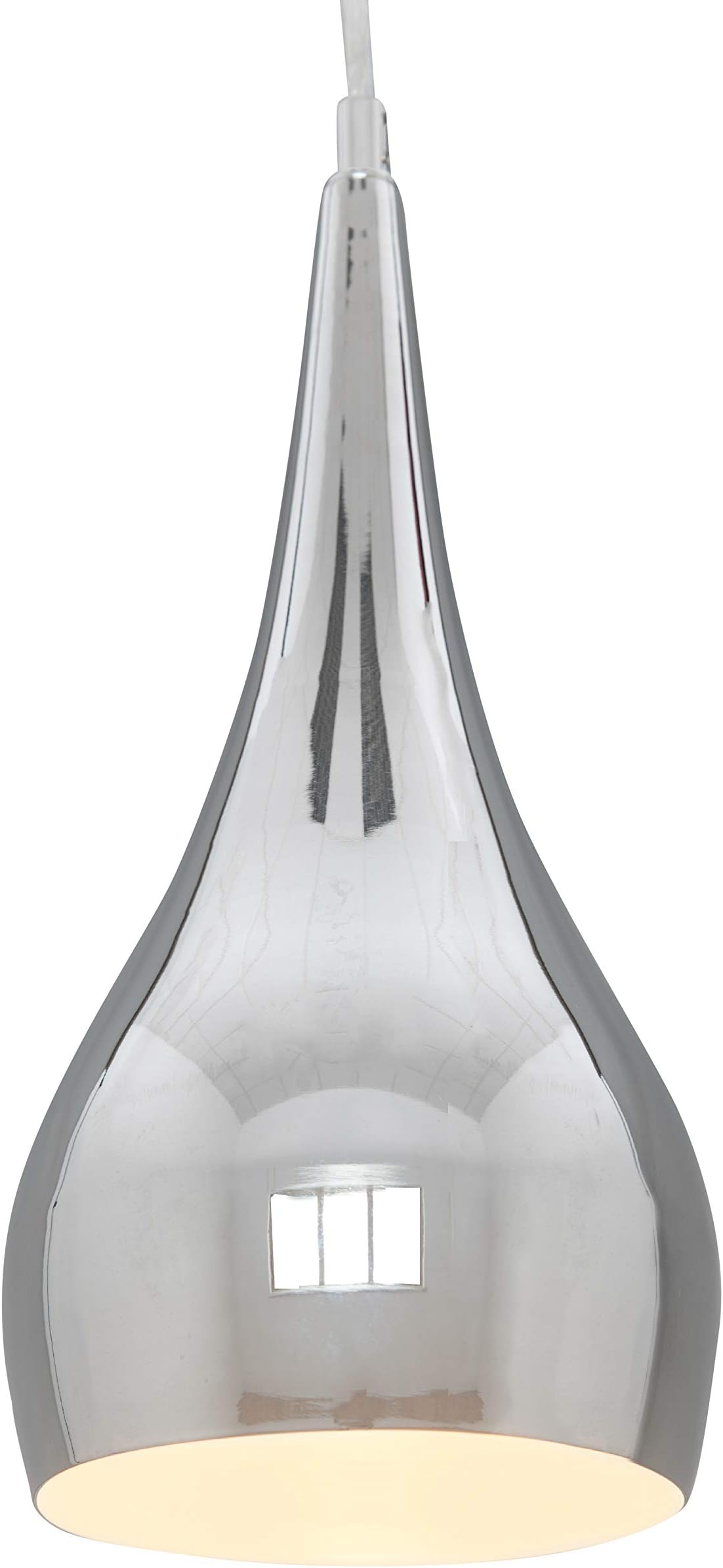 Modern Designer Teardrop Ceiling Pendant Light - Chrome - Small ...