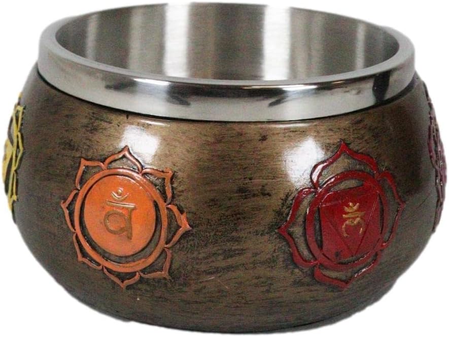 Miniatura 6 de Ebros Gift Wicca Metafísico Zen Energía Positiva Espiritual Divinidad Intrincado Colorido Siete Chakras Dimensiones De La Energía Símbolo Manchas