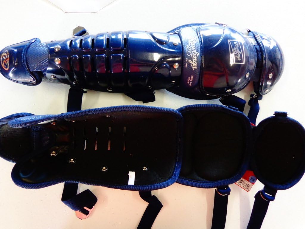 Rawlings 9DCW Youth Catcher's Leg Guards Navy One Size