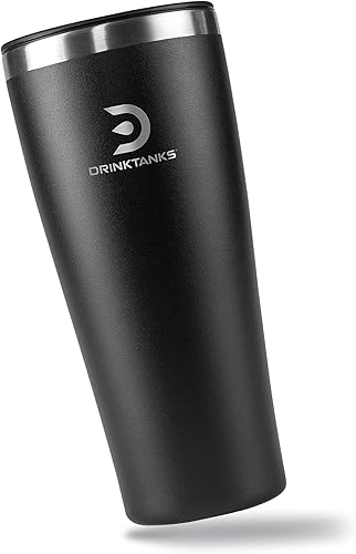 Miniatura 9 de DrinkTanks - Vaso aislado para manualidades, taza de acero inoxidable, vaso de 20 onzas con tapa, vaso de acero inoxidable para agua, café, cerveza,