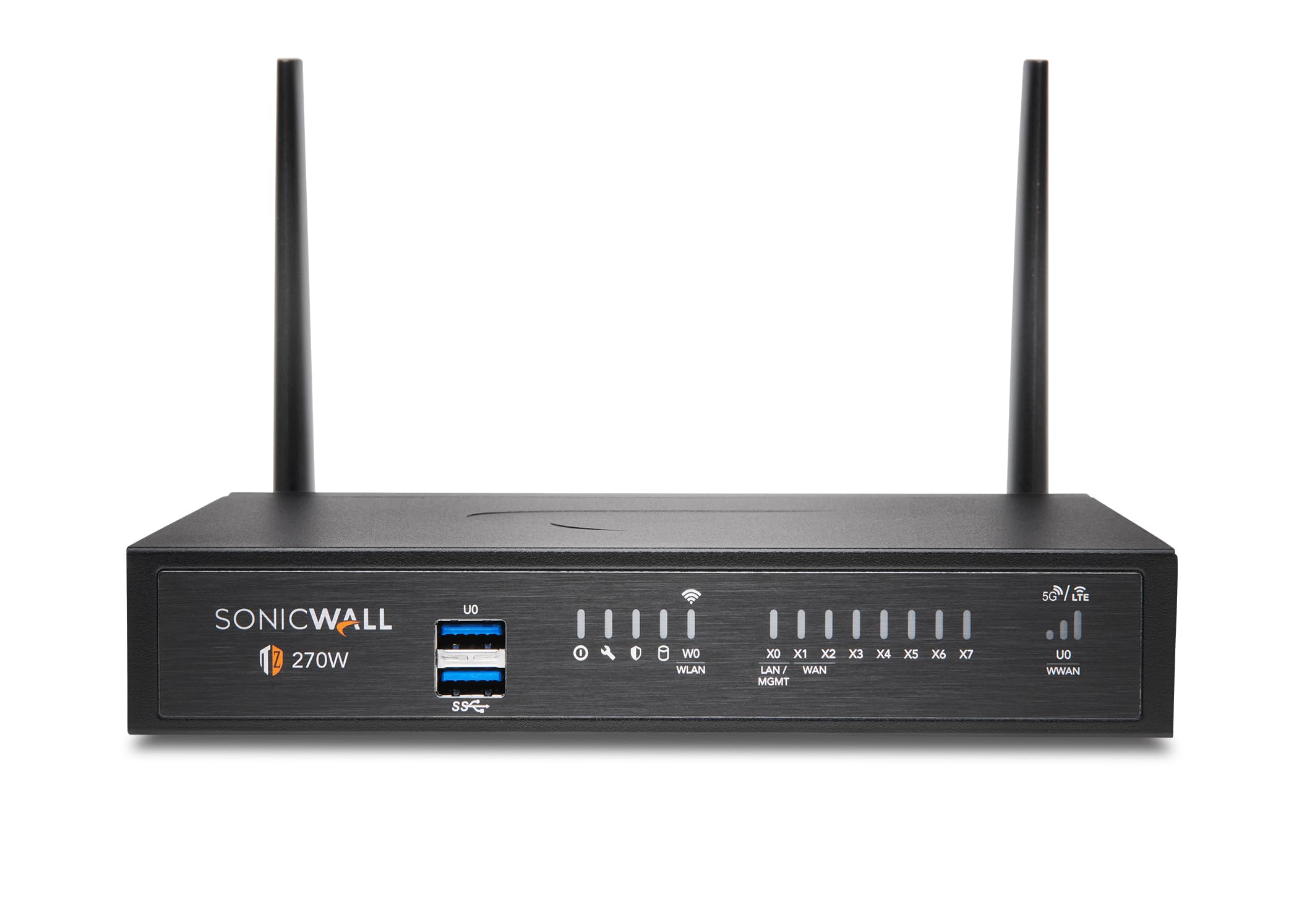TZ270W Wireless Gen7 Firewall | SMB Wi-Fi Security Appliance with 2 Gbps Firewall Speed, Integrated Wireless Radios, Threat Protection, and Cloud Management (02-SSC-2823)