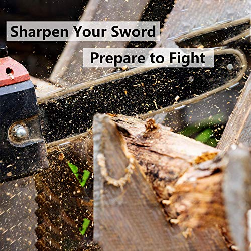Codirom Chainsaw Sharpener 2 in 1 Easy File Sharpener .325 3/8 3/8P (3/8, 13/64)