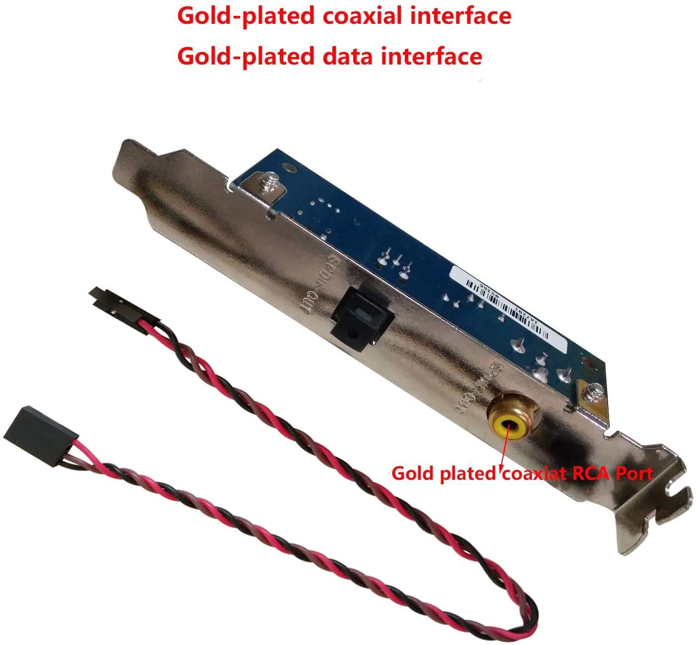 SPDIF RCA 光出力バックプレートケーブルブラケット SPDIF RCA 光出力バックプレートケーブルブラケット Amazon.co