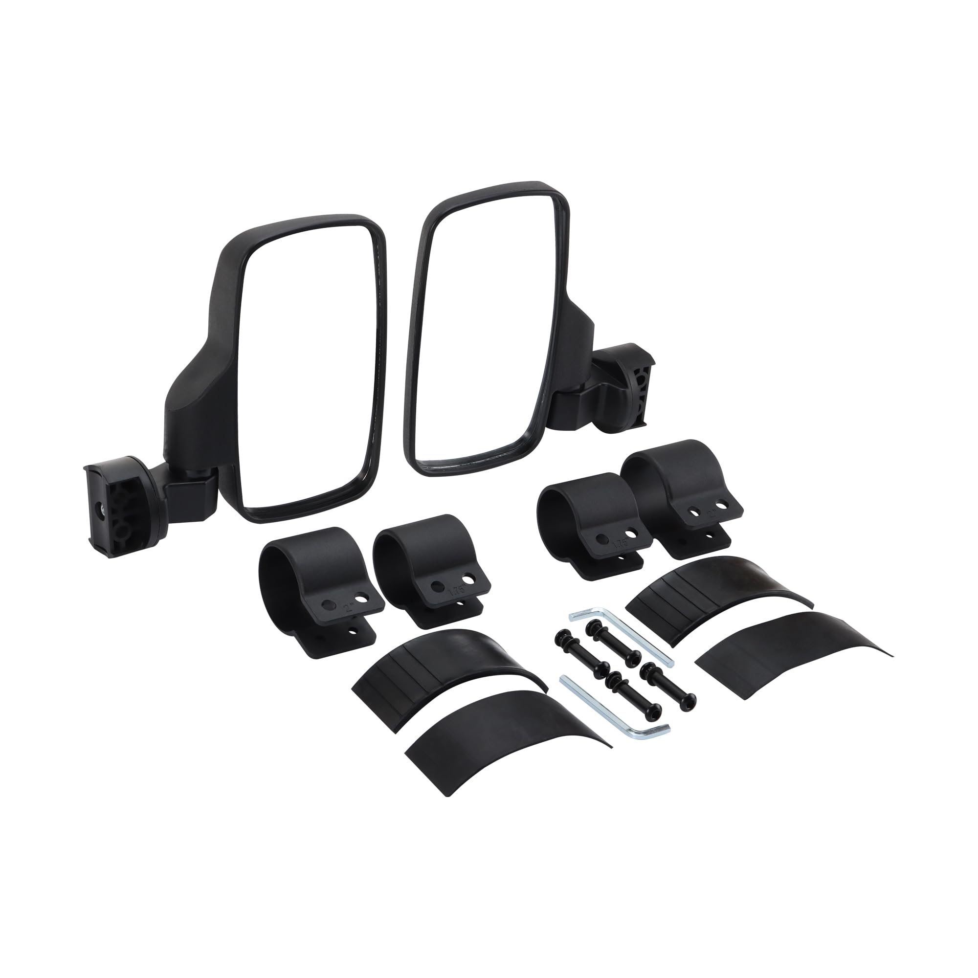 GOOFIT Rectangle RéGlable Offroad Noir RéTroviseur RéTroviseur LatéRal Remplacement pour Deere Gator Rhino YXZ RZR Dune Buggy beach buggy ATV UTV Arctic Cat Polaris RZR Kwasaki Teryx