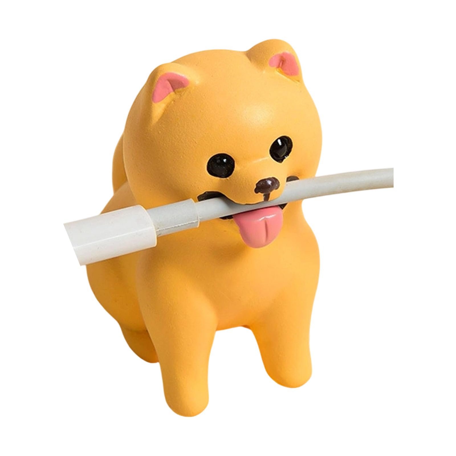 Ajtutus A Resin Dog Statues Cord Organizers Cord Holder Dogs Figurines Nimal Sculptures Ornament For Home Desk Decors Dogs Figurines