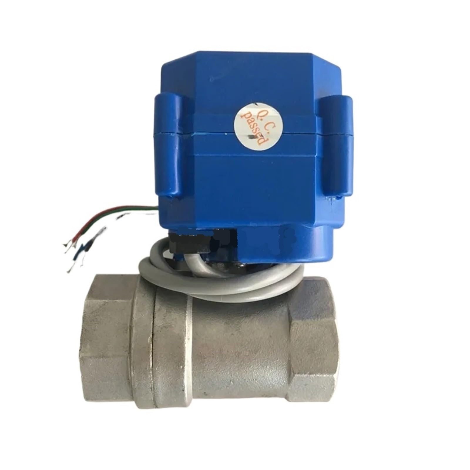 Valve motorisée Vanne à boisseau sphérique motorisée à deux voies en acier inoxydable DN20 3/4", vannes à boisseau sphérique électriques 5 V CC, 12 V CA, 24 V CA, 220 V, 3/4" CR01 CR02 CR03 CR04 CR05(
