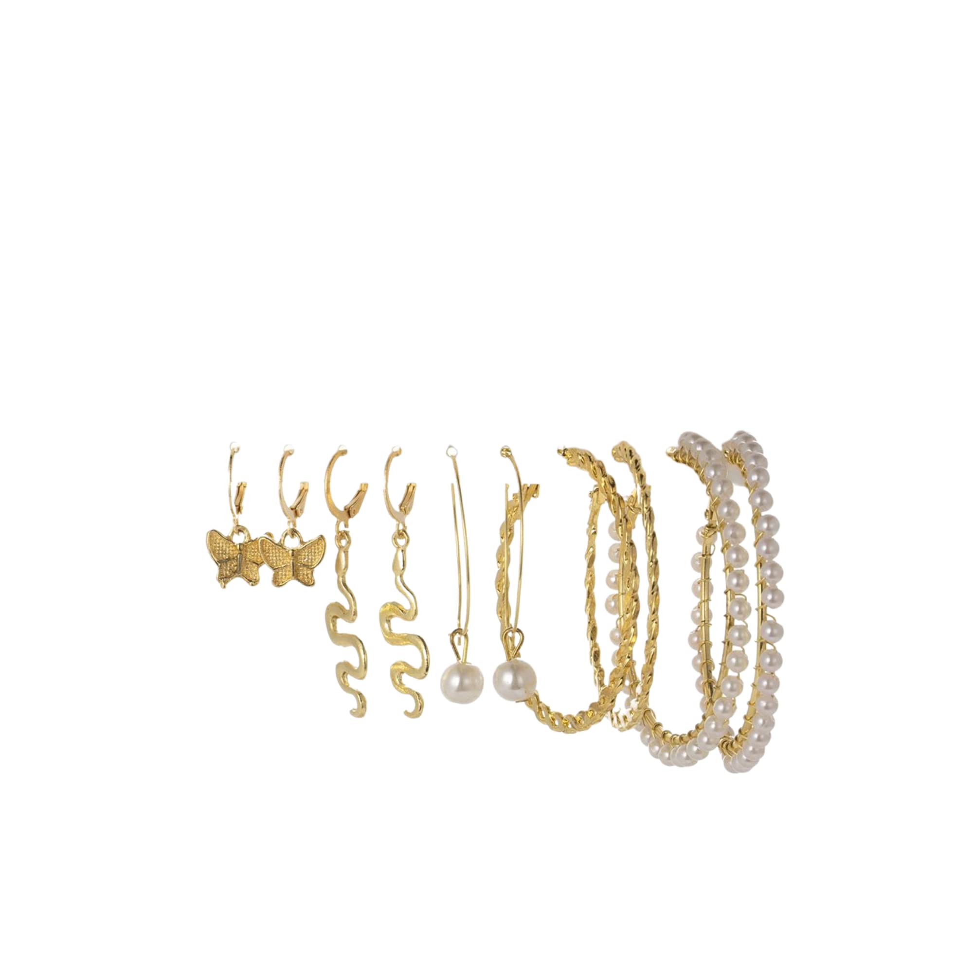 Destiny Jewels Gold Plated Butterflay Shap Drop Snake Earrings Set For Women & Girls (B09XR3TWL2) Amazon Price History, Amazon Price Tracker