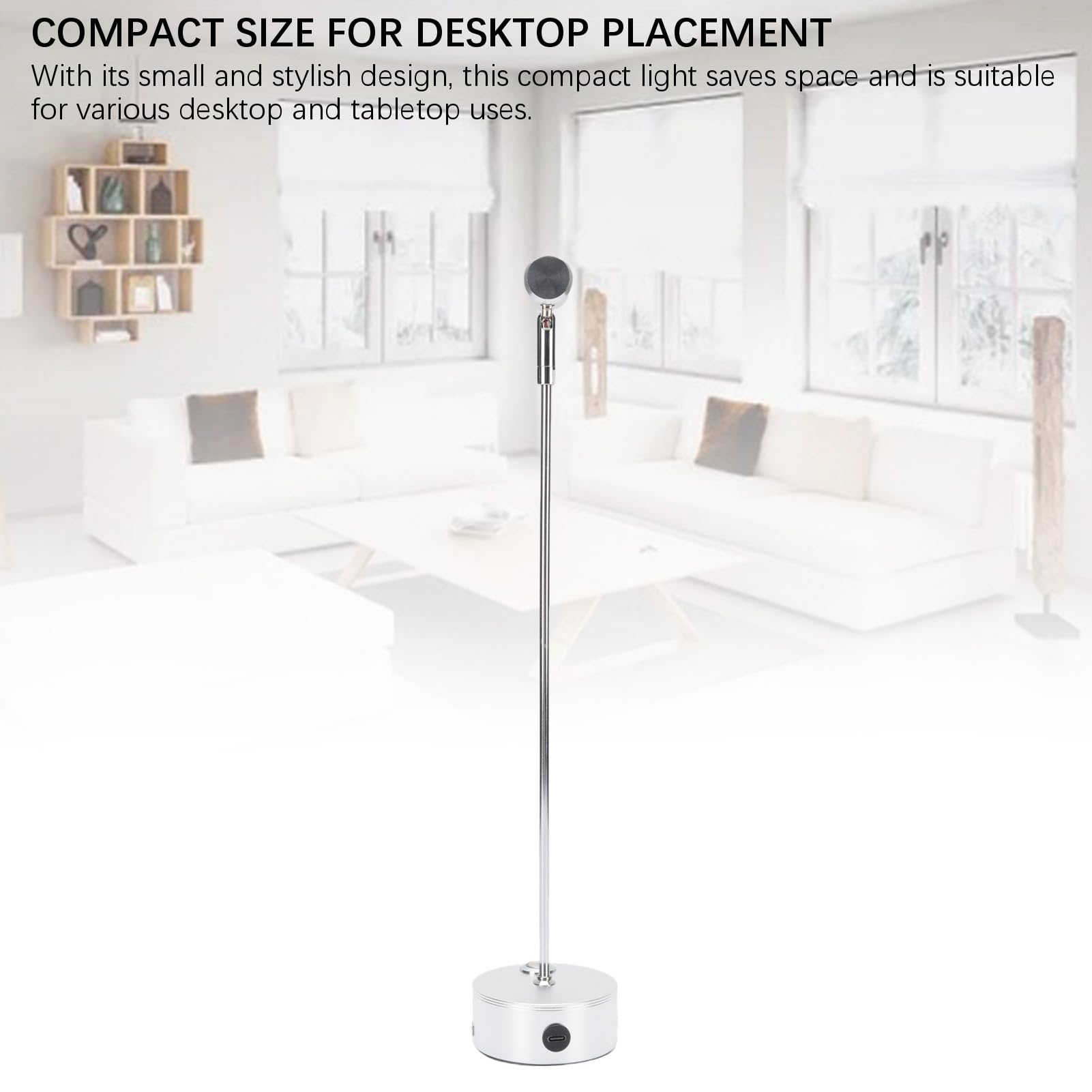 Wiederaufladbarer kabelloser Strahler, Tischstrahler, 3 W, Touch-dimmbar, 3-Farben-LED-Spotlicht, Schmuck-Display, Tischlampe für Bars, Restaurants, Wohnzimmer (2 Stück)