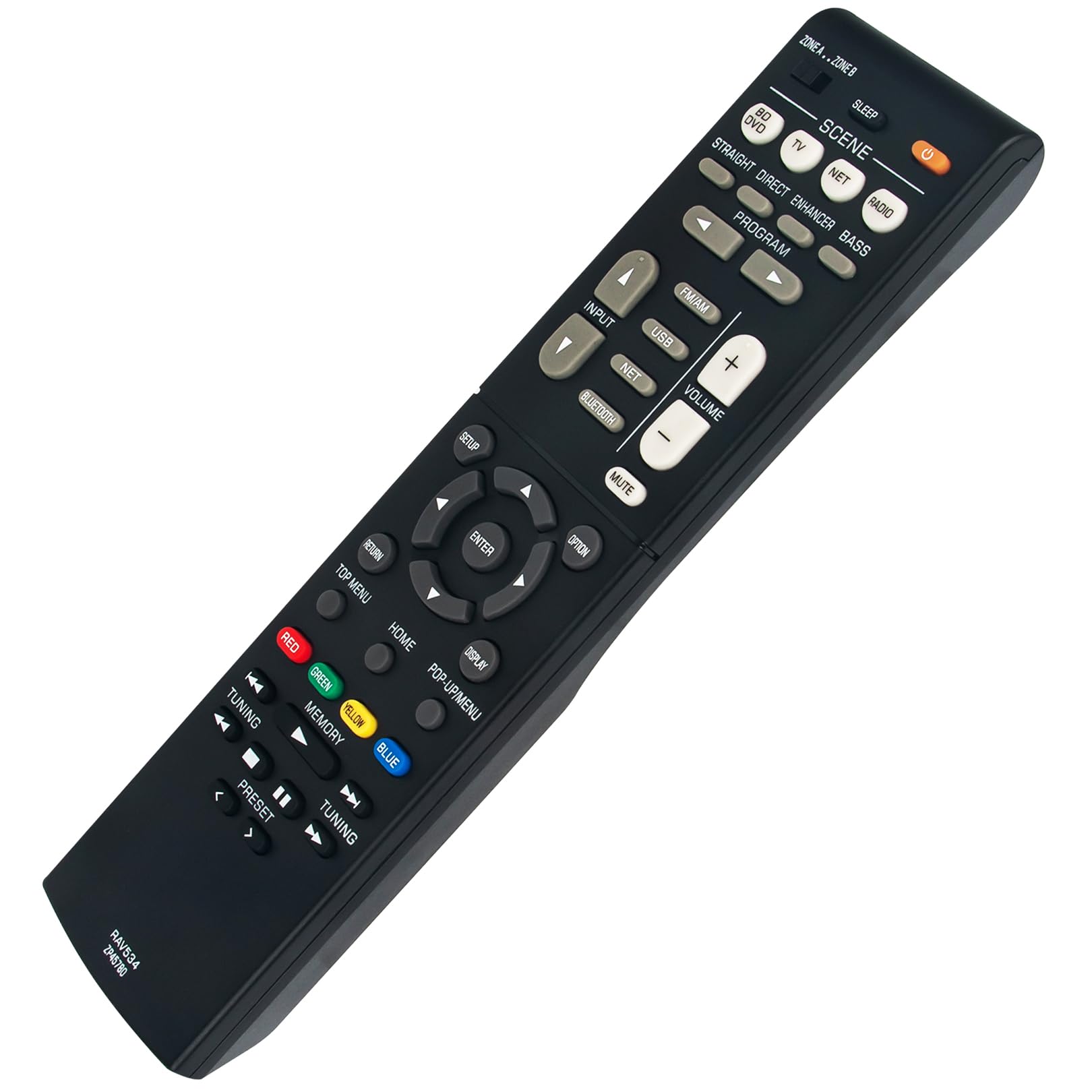 Amazon.com: RAV534 Replace Remote Work for Yamaha ZP45780 RX-V583