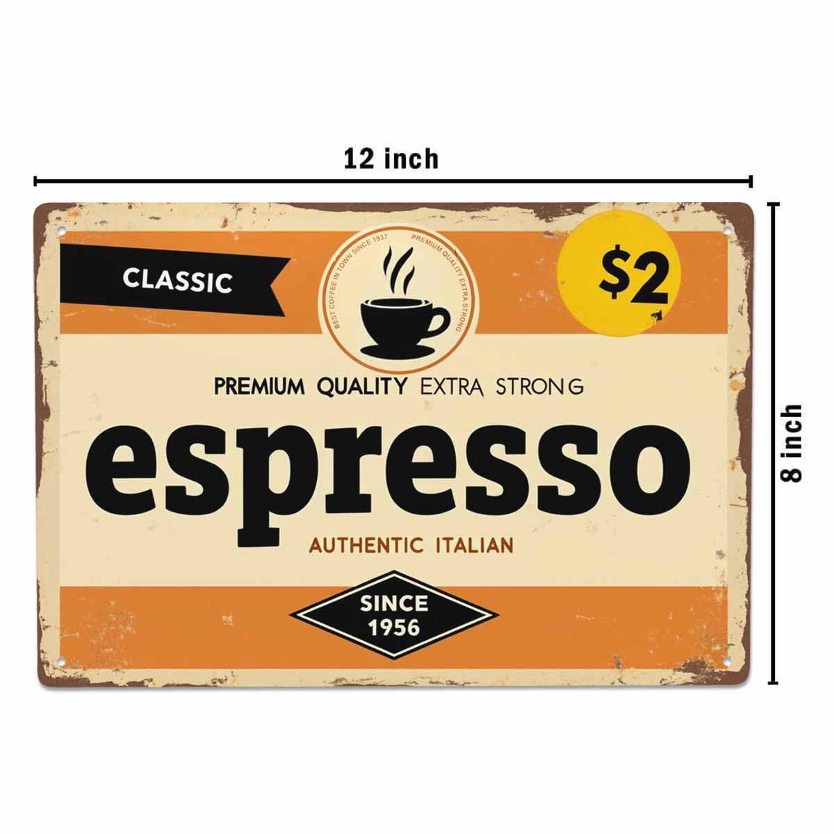 Amazon.com: AOYEGO Espresso Tin Sign,Classic Italian Coffee