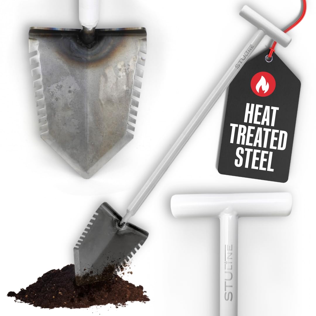 StuLine Signature Series 36" White T-Handle Shovel by Kellyco (Shovel)